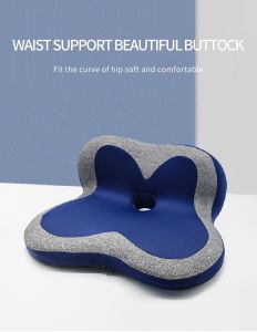 Coccyx Seat Cushion Ergonomic Cushion Coccyx Tailbone Sciatica Relief Pressure Memory Foam Cushion/Chair Cushion/Cushion Seat/Kusyen Kerusi Kayu