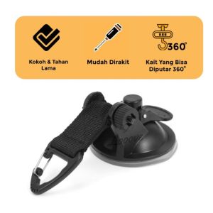 Suction Cup Camping - Pengait Tali Tenda Awning Mobil Campervan