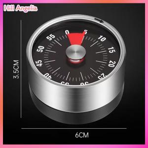 [Hill Angelia] Kitchen Timer Time Reminder 60 Minutes Magnet Round Shape Kitchen Tools Countdown Alarm Reminder Mechanical Cooking Timer