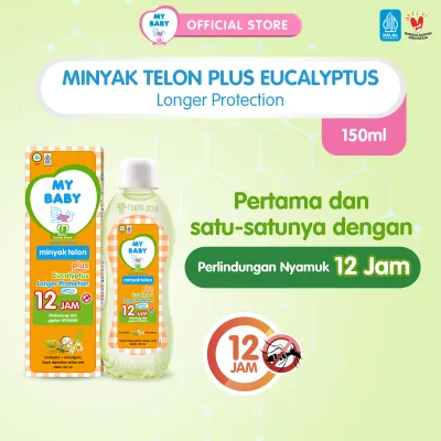 MY BABY Minyak Telon Plus Longer Protection 150 mL - Minyak Anti Nyamuk 12 Jam - Exp: 06.2027