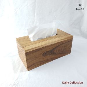 LusioSB Kotak Tisu Hotel Tempat Tissue Box Besar Kayu Jati