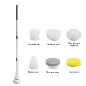 Toilet Scrubber/6in1 Sikat Pembersih Listrik Sikat Pembersih Elektrik Tanpa Kabel Tahan Air portable Shower Lantai Kamar Mandi scrubber