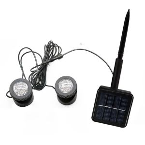 DFVDSPW Auto On/Off Solar Pond Spotlights 1.2V/3.7V Dual Waterproof LED Solar Underwater Lights Aquarium Decor LED 6 Solar Underwater Lights Outdoor Garden