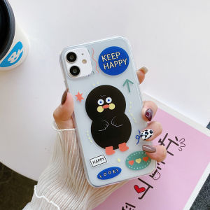 เคสขอบสีลายการ์ตูน เคสกันรอยกล้องสำหรับ 6/6s 6P/6splus 7/8/SE 7P/8Plus X/xs Xsmax 11 11Pro 11Promax#838