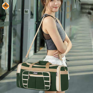 Túi Du Lịch Xbags Stylish XB 6006 Xanh Rêu Dung Tích Lớn Nhiều Ngăn Tiện Dụng Chống Nước Có Ngăn Đựng Giày Riêng Đựng Quần Áo Chuyến Đi 7-10 Ngày!