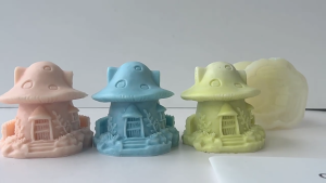 แม่พิมพ์ซิลิโคนอเนกประสงค์อุปกรณ์ตกแต่งบ้านสำหรับบ้านขนาดเล็กที่มีสไตล์รูปทรงเห็ดน่ารัก