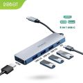 Robot USB-C HUB HT255S 5 in 1 Adapter with HDMI 4K, PD100W, USB 3.0 HUB - Garansi Resmi. 