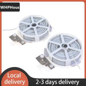 [COD] WHPHous Ship within 24 hours 1Pc (50m) White Multi-Function Sturdy Garden Plant Twist Tie with Coated Wire