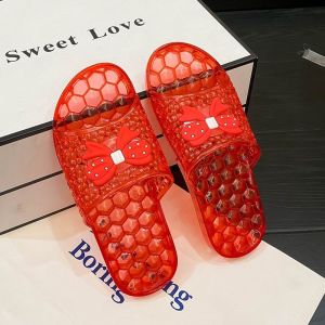 Casual bathroom crystal transparent sandals womens non-slip wear-resistant non-smelly feet