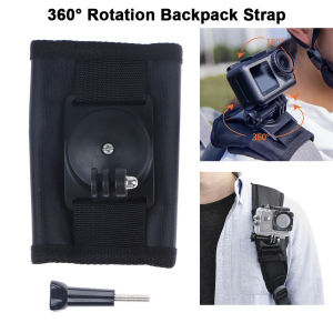 Backpack bracket shoulder strap Backpack Strap 360 Rotation mount untuk GoPro Hero Action kamera