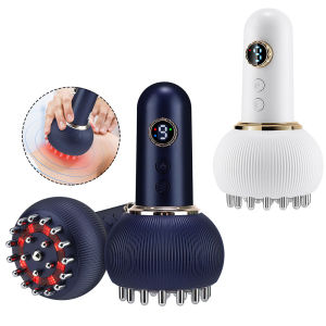 Wlireless Eletric Heated Meridian Brush Massage Lymphatic Drainage Machine Heating Microcurrent Anti Cellulite Body Back Massage2026