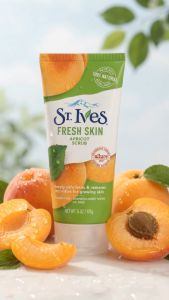 St. Ives Fresh Skin Apricot Scrub 170g Deep Exfoliator 100% Natural Exfoliants Glowing Skin Face Wash