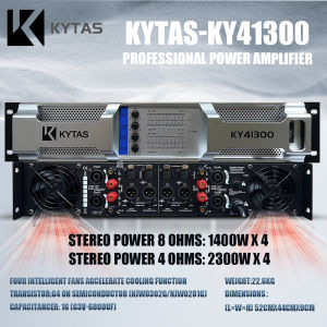 KYTAS-High Power Four Channel Professional Power Amplifier 1400W Bridge Series 8 Ohm Outdoor Party