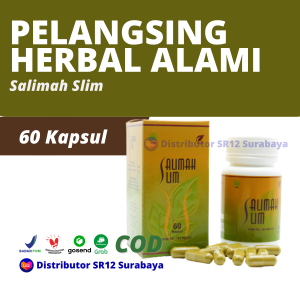SR12 Salimah Slim Pelangsing Herbal Organik Alami Daun Jati Belanda dan Rimpang Bangle Aman Halal BPOM