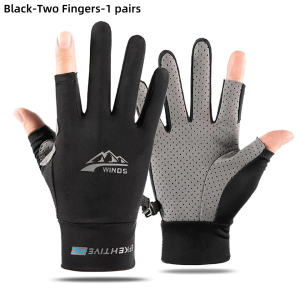 Gloves For Motorycycle For Men Women Hand Rider Rubberized Heavy Duty Anti Slip Touchscreen Ridding Gloves Outdoor Mountain Biking Gloves Lightweight Full Finger Two Finger Gloves 1Pair Drving Sunscreen Performance Silk Gloves