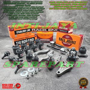 1 PAKET KOMPLIT LINK STABIL TI ROT BOL JOINT ATAS BAWAH RACK END BUSHING ARM TRITON PAJERO LAMA