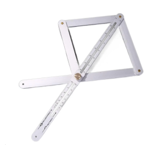 Thickened Aluminum Protractor with Precise Angles Measurement for Ceiling Work Edges Processing & Renovations Tasks