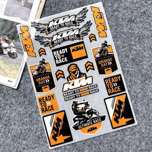 Cho KTM thân xe máy Mũ bảo hiểm nhãn dán Đề-can thân xe máy Mũ bảo hiểm nhãn dán Đề-can không thấm nước cá tính Decal phụ kiện