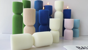 Flexible Making Mould Easy to Demold Silicone Mold Striped Pillar Mould Practical Jewelry Making Supplies