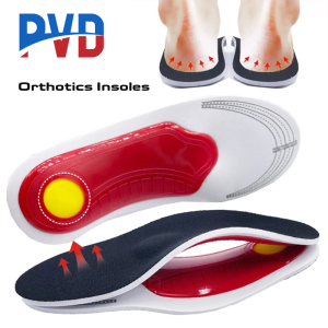 PVD 1Pair EVA Orthopedic Insoles for Shoes Men Orthotic Flat Foot Arch for Plantar Fasciitis Inserts Feet Massage Shoe Pad