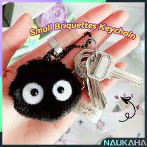 N.K. Small Briquettes Keychain Pendant Hayao Miyazaki Spirited Away Girl Cute Elf School Bag Chain