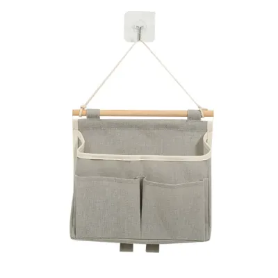 POMELOGBV Wall Mounted Storage Bag Multiple Pockets Waterproof Bedside Organizer Multifuncional Sundries Storage Pouches Home