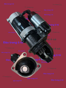 Đề lai thẳng 254 11 răng 24v 58kw 3 tai lắp máy 4108 xe ben xe thùng cửu long trường hải đề thẳng