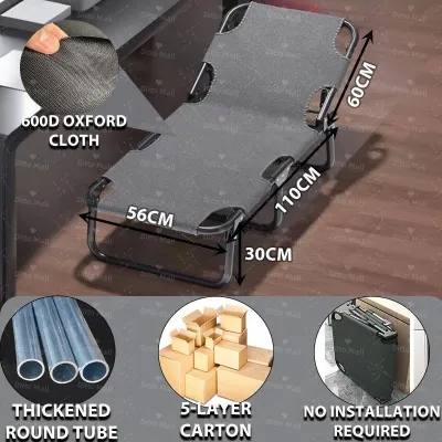 Ditto Folding Bed With Foam Portable bed Reclining Foldable Heavy Duty adjustable foldable bed Office