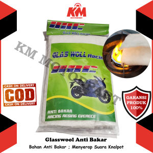 Glasswool Knalpot Peredam Suara Anti Bakar Gasbun Racing Putih