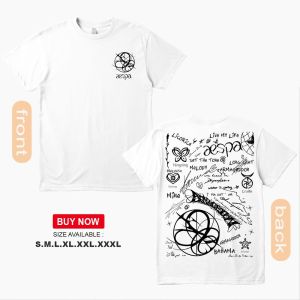 LZ Original cotton T-shirt (inspired by aespas 2024 album Armageddon) Design from exclusivetee