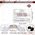 50 Pcs Client Copy Tax Return Envelope 13 x 9.8 Inch Tax Return Envelopes for Tax Preparers Paper Security Envelopes for Customers Office School Business Legal Document Supplies. 