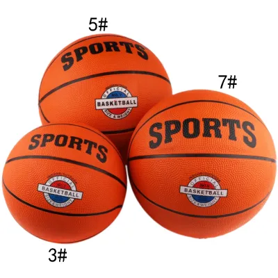 Basketball Orange High Quality Sport Size #7 #5 #3 Freebies PIN and NET Indoor Outdoor Training Ball Bola for Adult Sport Basketballs Balls