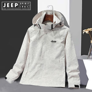 JEEP SPIRIT 1941 ESTD camouflage jacket mens 2022 winter new windbreaker jacket detachable outdoor clothes jacket