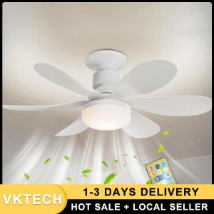 Elegant Ceiling Fan with Built-in LED Light E26/27 Socket 40W/30W for Modern Interiors