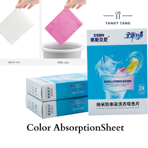 24pcs Anti Dyed Cloth Laundry Papers  Washing Machine  Mixed Dyeing Proof Colour Absorption Sheet Colour Catcher Grabber洗衣防染色片