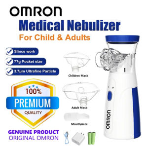 OMRON Atomizing Handheld Nebulizer Inhaler พ่นยา โรคหอบหืด Nebulizer เด็กและผู้ใหญ่ ทางการแพทย์ เครื่องพน ยาพ่นหอบหืด เครื่องพ่นยา เด็ก ยา เครื่องพ่นยาเด็ก มืออาชีพ อุปกรณ์เครื่องฉีดน้ำ เด็กผู้ใหญ่อัลตราโซนิก ดูแลสุขภาพ เครื่องพ่นยาเด็ก รับประกัน 2 ปี