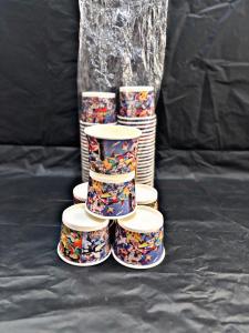 GELAS PAPER ES KRIM BESAR + SENDOK KAYU ISI 50 SET