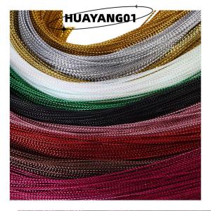 HUAYANG01 [HOT FASHION] 100M ROPE CORD ของขวัญบรรจุภัณฑ์ String METALLIC Jewelry Thread CORD