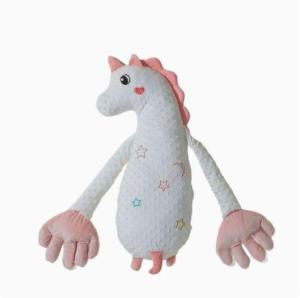Baby swaddling patting the bottom to soothe using a doll pillow - a lifelike interactive sleep-ind