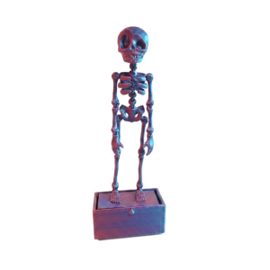 CUTE ELVES Air Pump Driven Dancing Skeleton Aquarium Bubbler 3D Printed Glow in Dark Movable Skeleton Fish Tank Bubbler Creative Realistic Halloween Skeleton Tank Ornament Fish Landscaping
