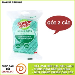 Miếng rửa chén hạt nổi siêu sạch Scotch-Brite 3M CR-HNSS - Dmall247 chăm sóc nhà cửa đời sống
