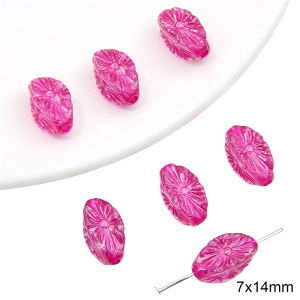 10-40Pcs Acrylic Baroque Vintage Beads Leaves Rose Tulip Flower Beads for Necklace Bracelet DIY Jewelry Making Accessories