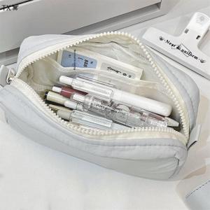SHNGki Đơn Giản Rắn Màu Bút Túi Dây Kéo Thiết Kế Công Suất Lớn Bút Chì Trường Hợp Xách Tay Văn Phòng Phẩm Tổ Chức Văn Phòng Trở Lại Trường Học