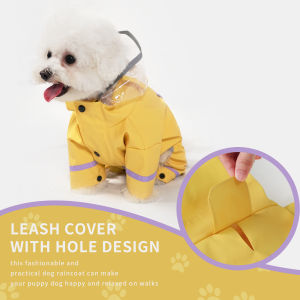 New pet raincoat windbreaker for small and medium-sized dogs for outdoor rain