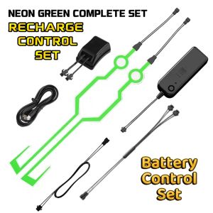 RECHARGEABLE Full Face Helmet Light Strip LED Helmet LED Strip Helmet Night Riding Signal Flashing Sticker Helmet Decoration