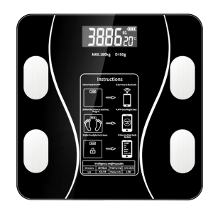 KIMP Weight Scale Bluetooth Rechargeable Electronic Intelligent Weight Loss Body Fat Scale Balances