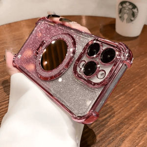 Casing OPPO A57 2022 4G A60 A98 A73 5G A76 A96 A78 A58 A17 A16 A16S A79 A3 A3X F27 Pro A54S A74 A9 A5 2020 A95 A54 A15 A15S A7 A5S A12 F11 A11K Reno 5Z 5 6 Lite Gradient Color Stand Four Corners Electroplating Protective Phone Case JD 04