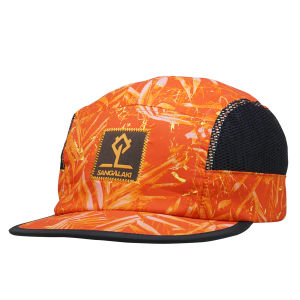 Topi SANGALAKI Sportcap Square Flying Leaves Orange Camo Black