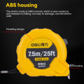 Deli Measuring Tape Industrial Tape Measure Heavy Duty And Standard Meter Ruler/Tape/Steel Tape Measure 10m/33ftx25mm. 