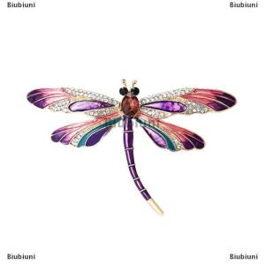 [COD] Biubiuni Tinh Tế Rhinestone Con Chuồn Chuồn Trâm Thanh Lịch Đầy Màu Sắc Côn Trùng Pins Thời Trang Đảng Ba Lô Trang Trí Quần Áo Phụ Kiện Quà Tặng